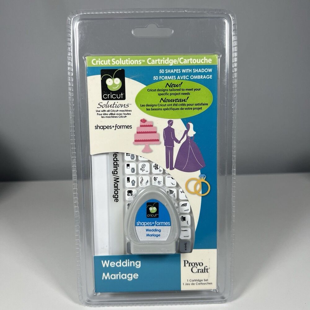 Cricut Solutions Cartridge Wedding Marriage Brand New And Sealed!